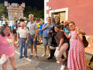 Participando en las fiestas de Moros y Cristianos